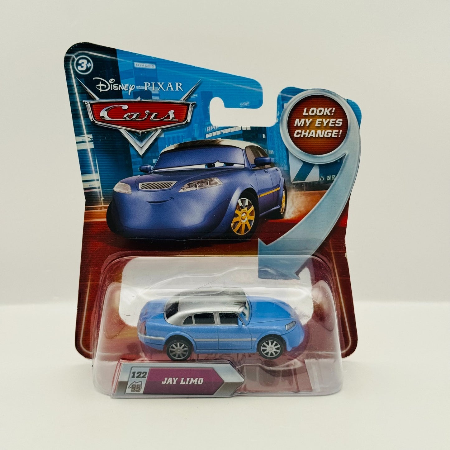 Disney Pixar Cars - LENTICULAR JAY LIMO My Eyes Change 2010 - 1:55 Diecast