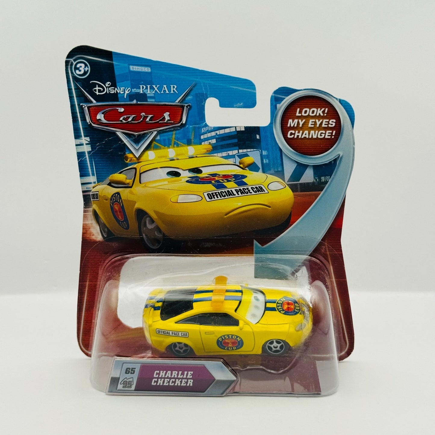 Disney Pixar Cars - CHARLIE CHECKER LENTICULAR My Eyes Change - 1:55 Diecast