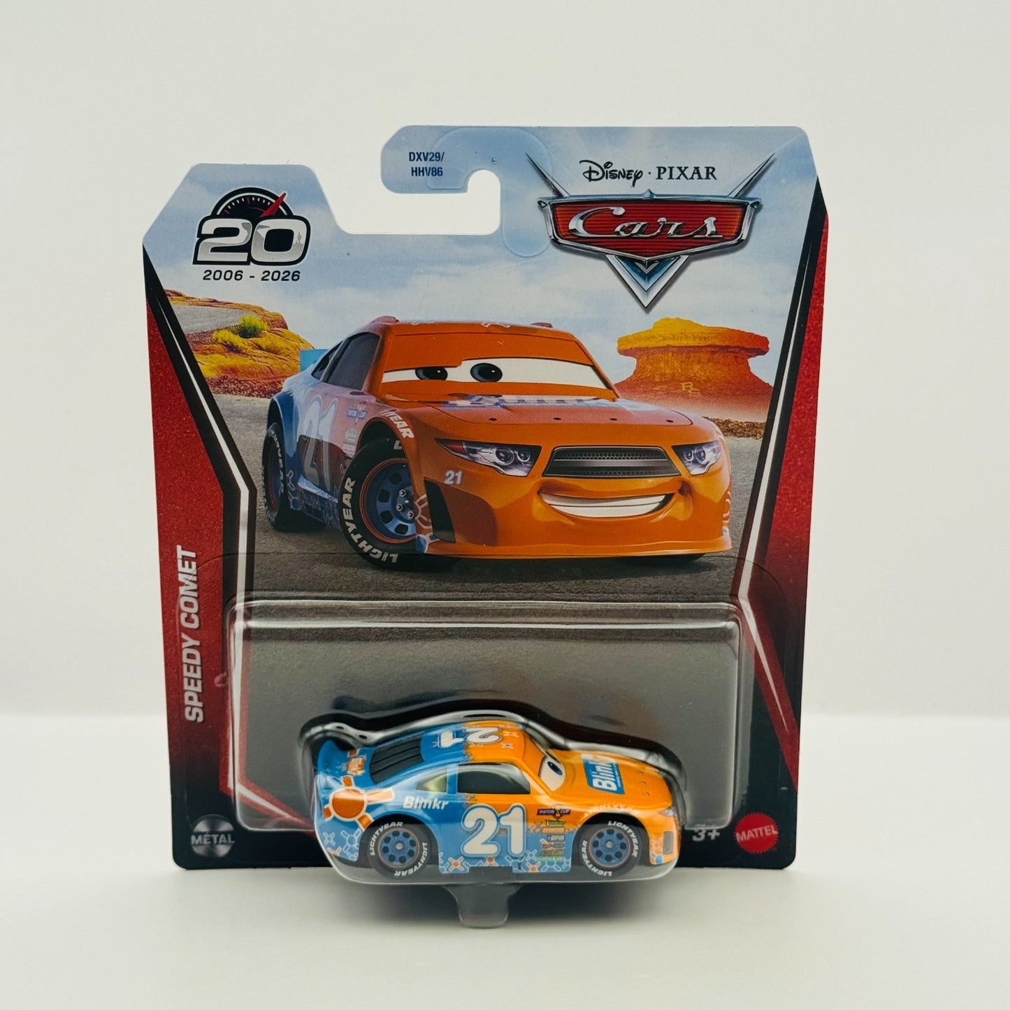 Disney Pixar Cars - SPEEDY COMET BLINKR Veteran Racer 20TH 2026 - 1:55 Diecast