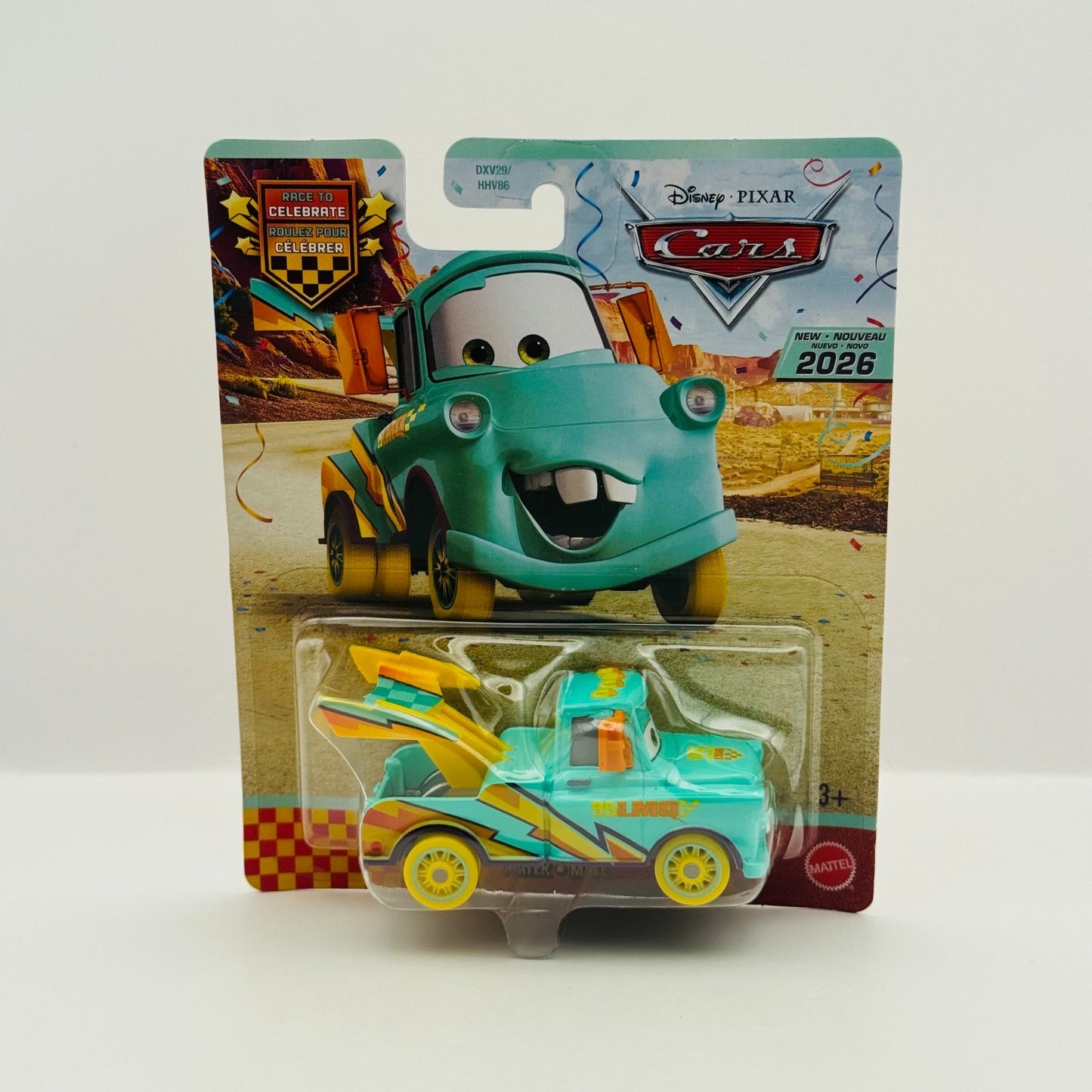 Disney Pixar Cars - RACE TO CELEBRATE MATER 20TH 2026 - 1:55 Diecast