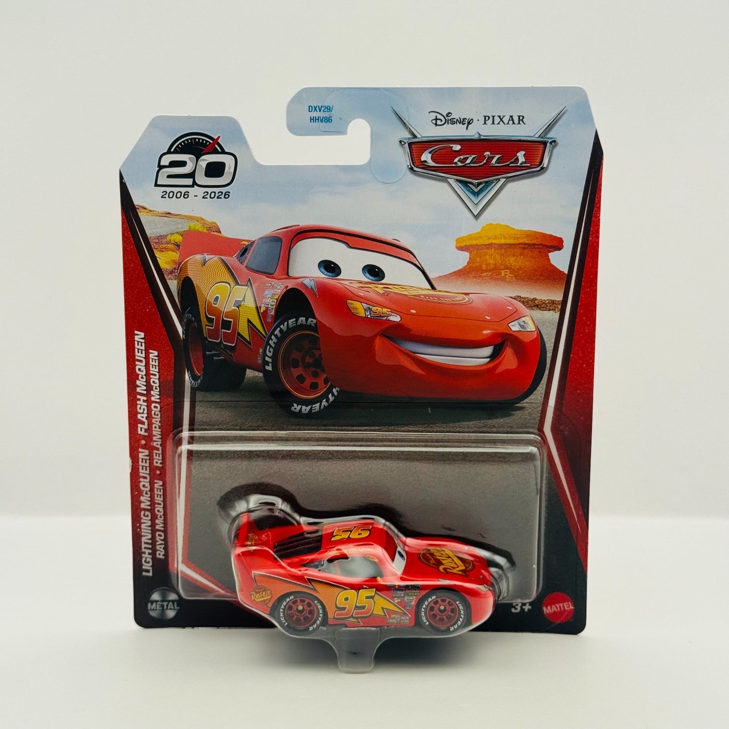 Disney Pixar Cars - CARS 1 RUSTEZE LIGHTNING MCQUEEN 20TH 2026 - 1:55 Diecast
