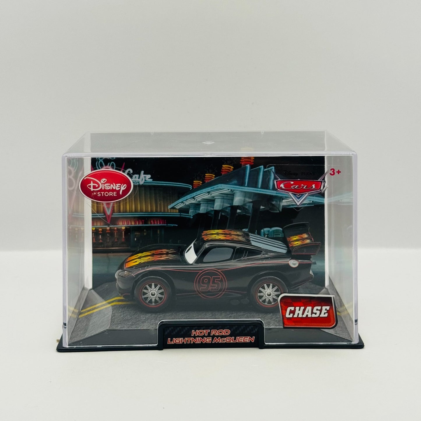 Disney Pixar Cars - HOT ROD LIGHTNING MCQUEEN *CHASE* Disney Store -1:43 Diecast