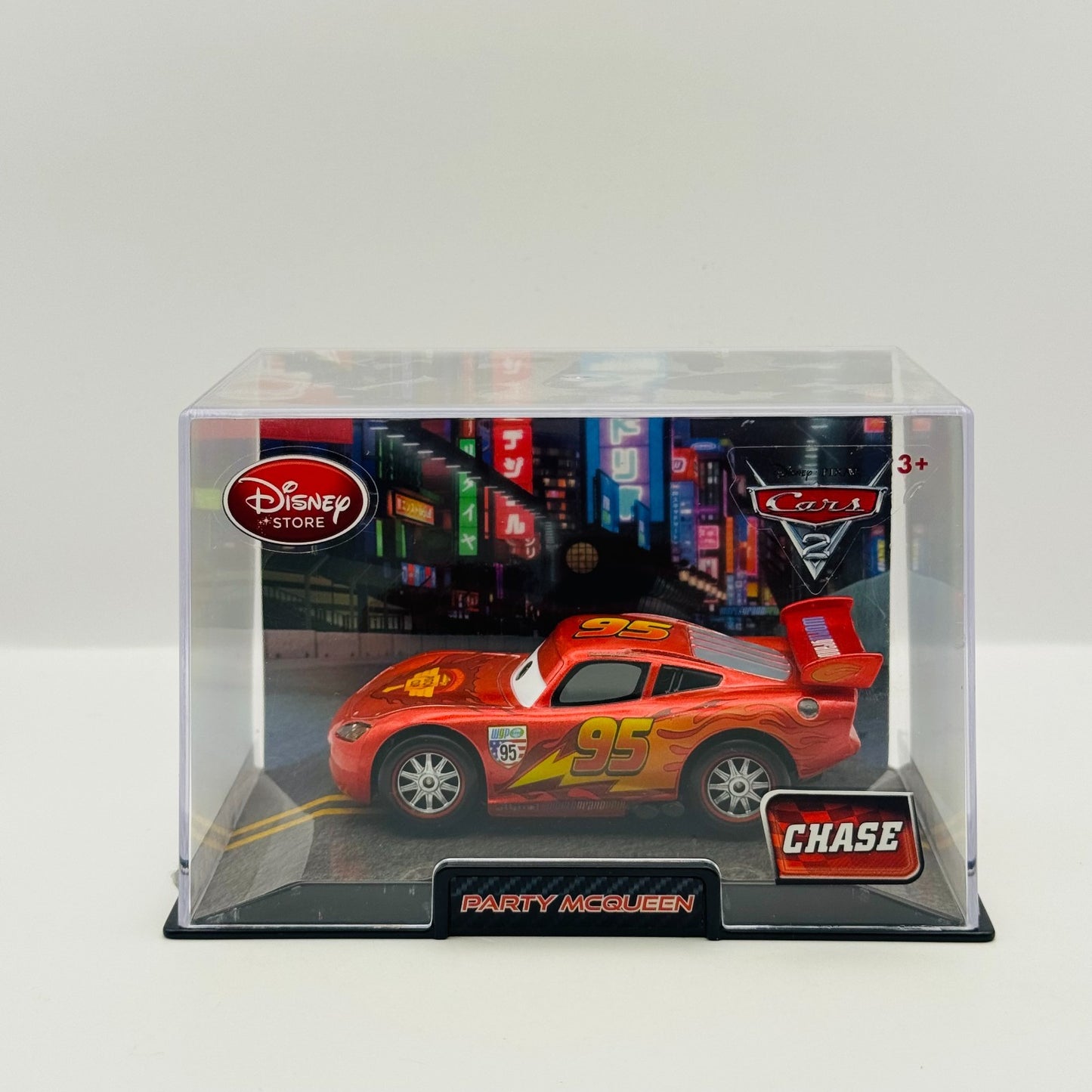 Disney Pixar Cars - METALLIC PARTY WHEELS MCQUEEN Disney Store - 1:43 Diecast