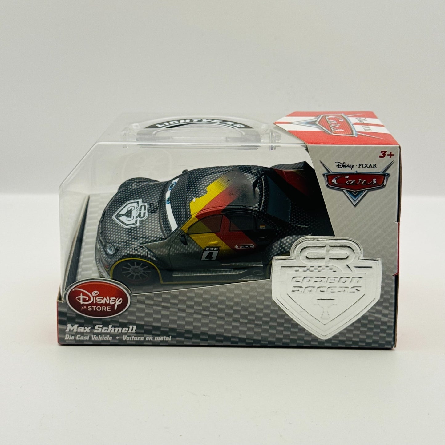 Disney Pixar Cars - CARBON RACER MAX SCHNELL Disney Store - 1:43 Diecast