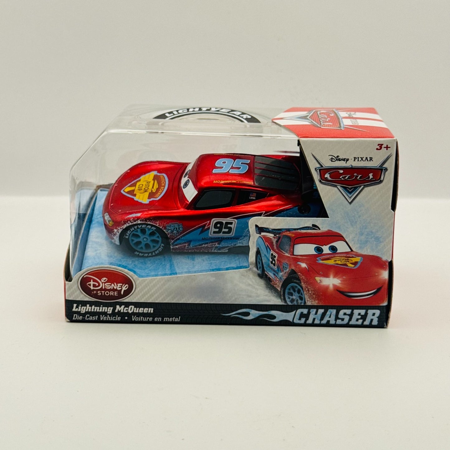 Disney Pixar Cars - METALLIC ICE RACER MCQUEEN Disney Store - 1:43 Diecast
