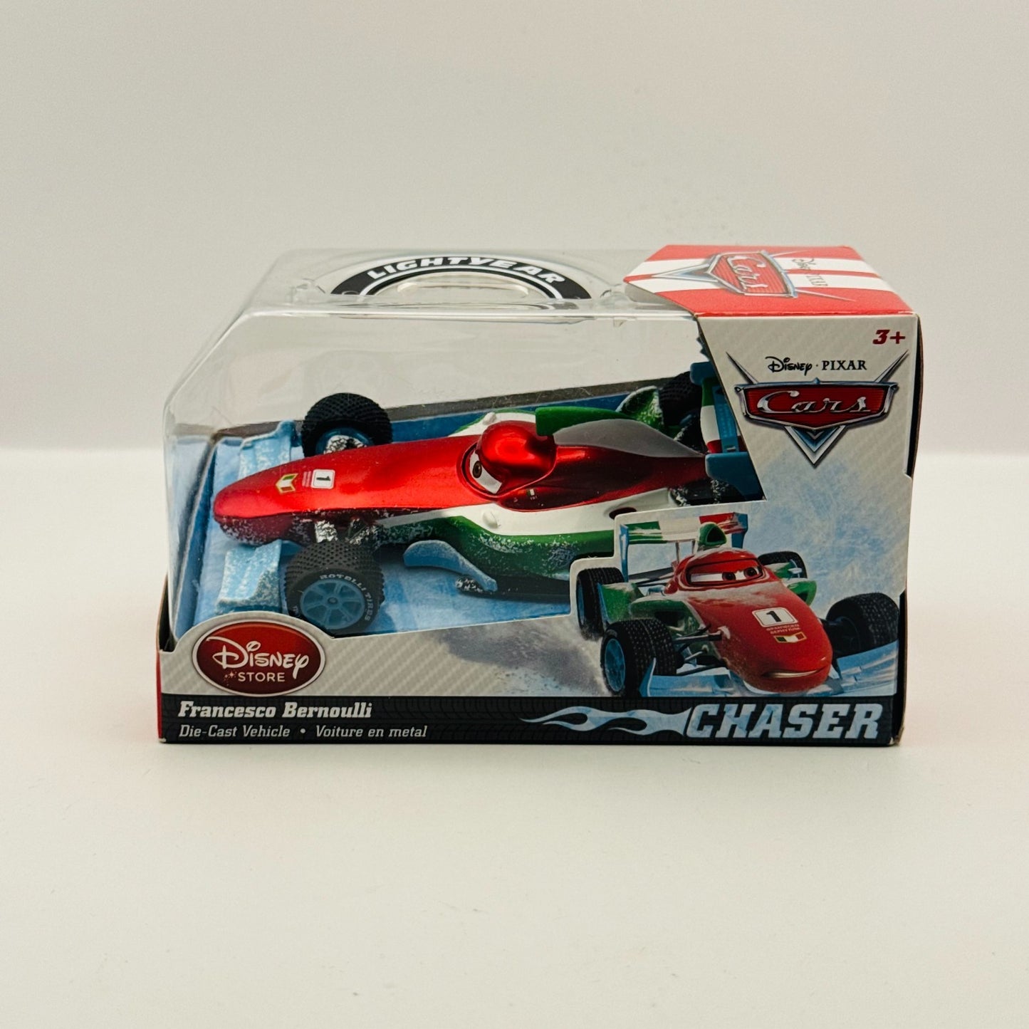 Disney Pixar Cars - METALLIC ICE RACER FRANCESCO Disney Store - 1:43 Diecast
