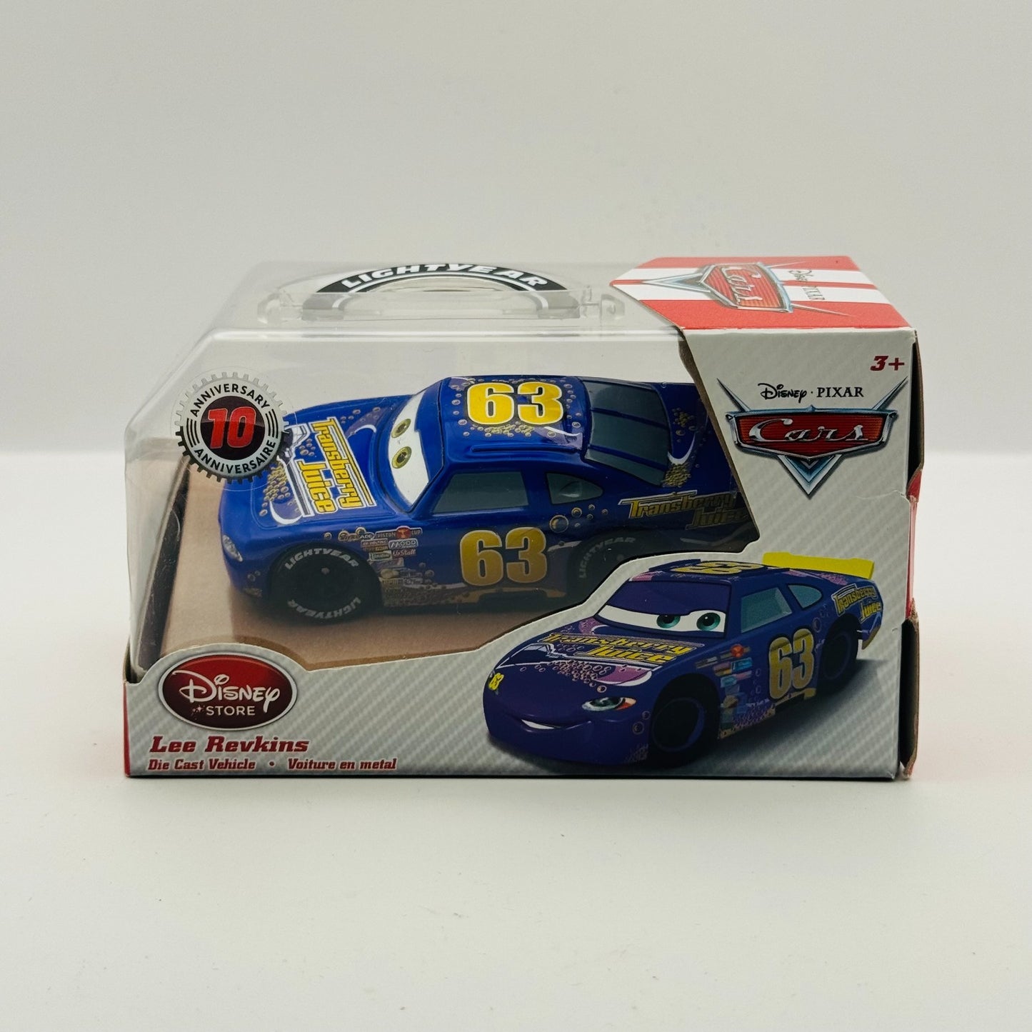 Disney Pixar Cars - LEE REVKINS TRANSBERRY JUICE Disney Store - 1:43 Diecast