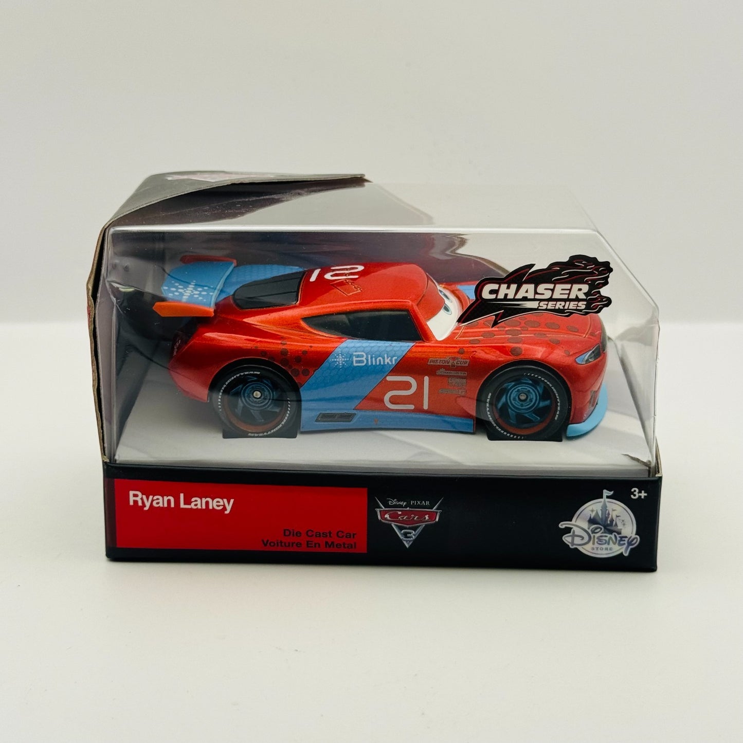 Disney Pixar Cars - METALLIC RYAN INSIDE LANEY CHASE Disney Store - 1:43 Diecast