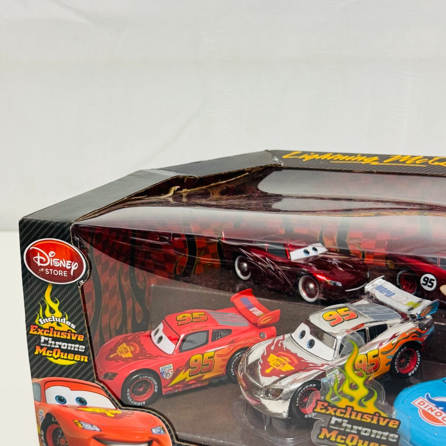 Disney Pixar Cars - MCQUEEN-O-RAMA CHROME MCQUEEN Disney Store - 1:43 Diecast