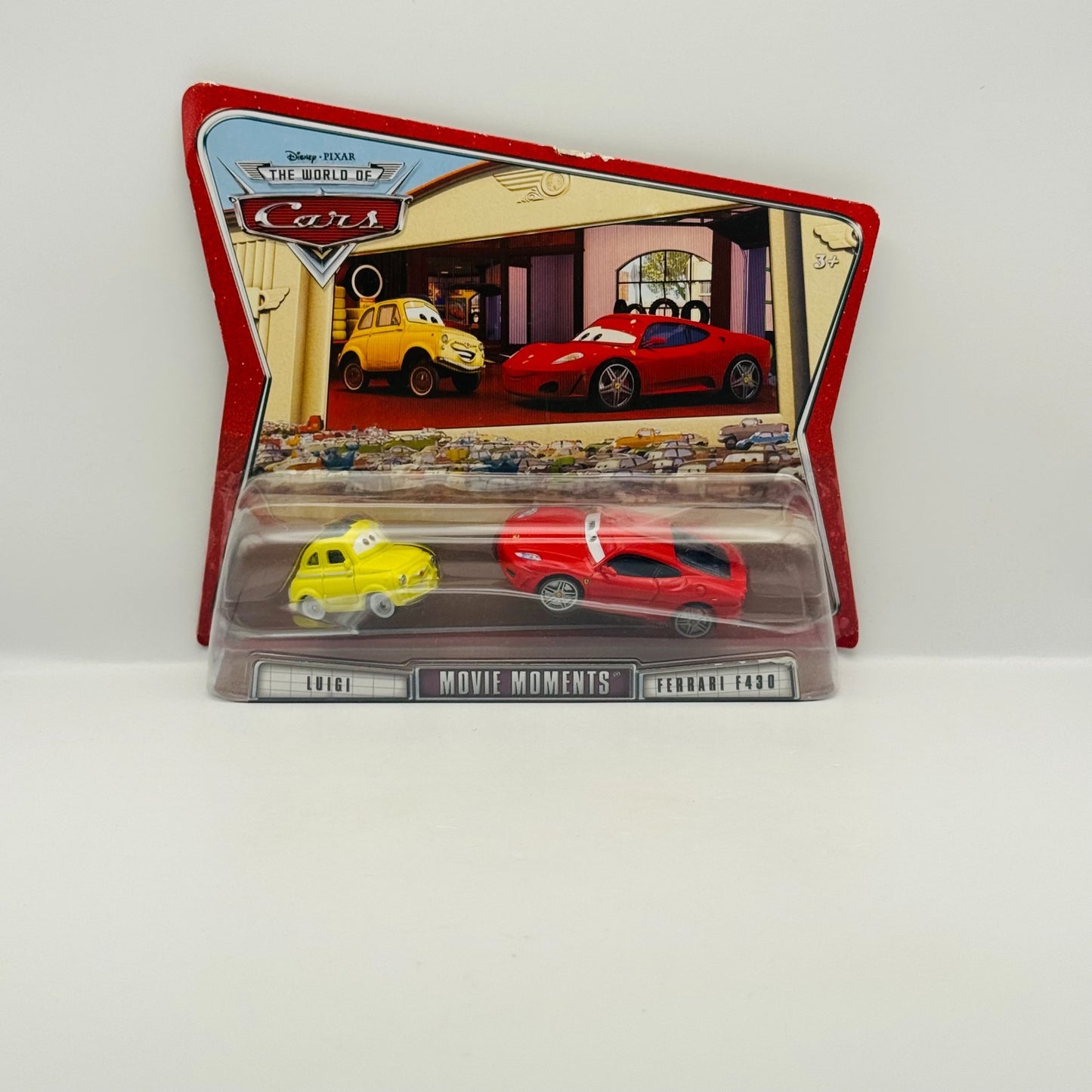 Disney Pixar Cars - LUIGI & FERRARI F430 World Of Cars 2008 - 1:55 Diecast