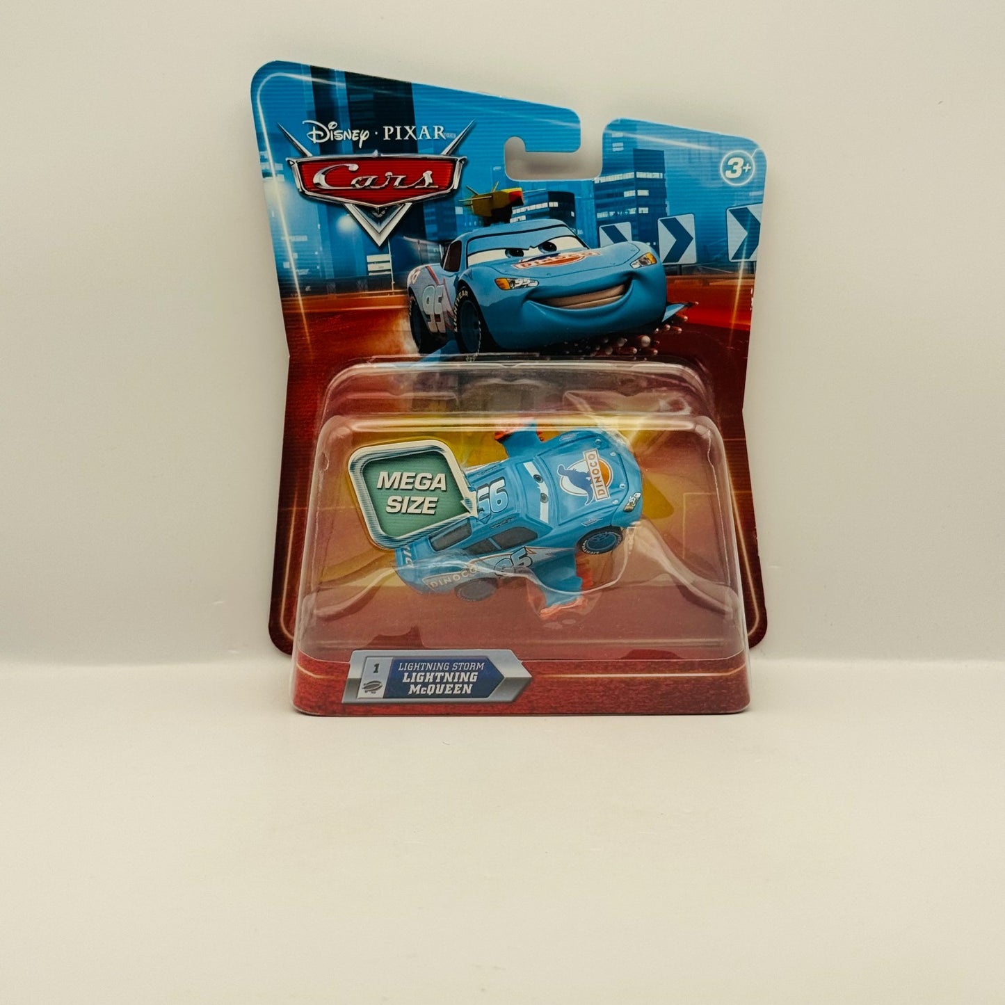 Disney Pixar Cars - LIGHTNING STORM MCQUEEN Mega Size Deluxe 2010 - 1:55 Diecast