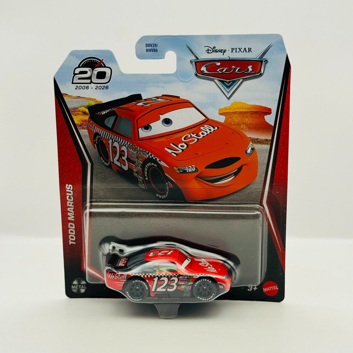 Disney Pixar Cars - NO STALL TODD MARCUS Piston Cup 20TH 2026 - 1:55 Diecast