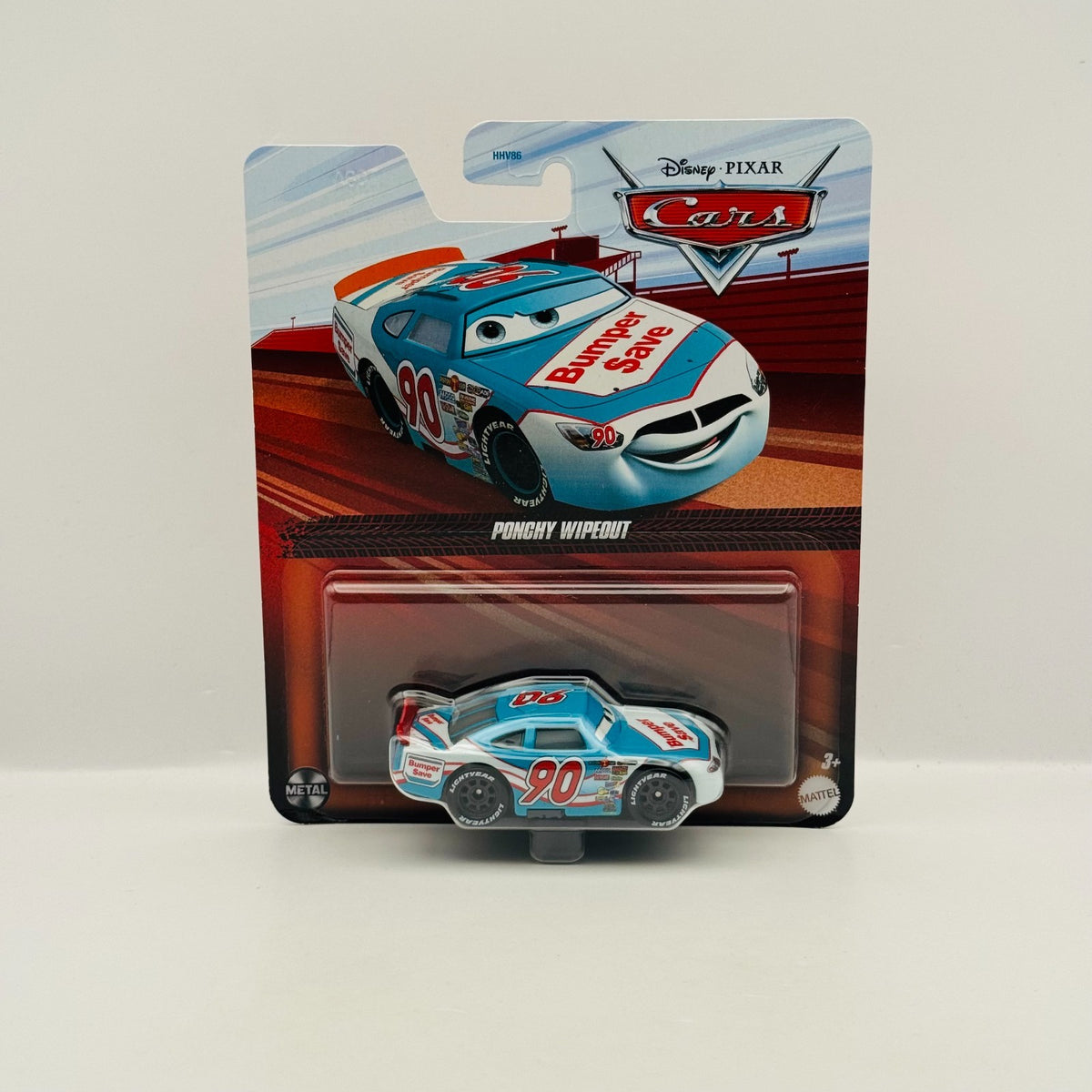 Disney Pixar Cars - BUMPER SAVE PONCHY WIPEOUT Piston Cup 2024 - 1:55 Diecast