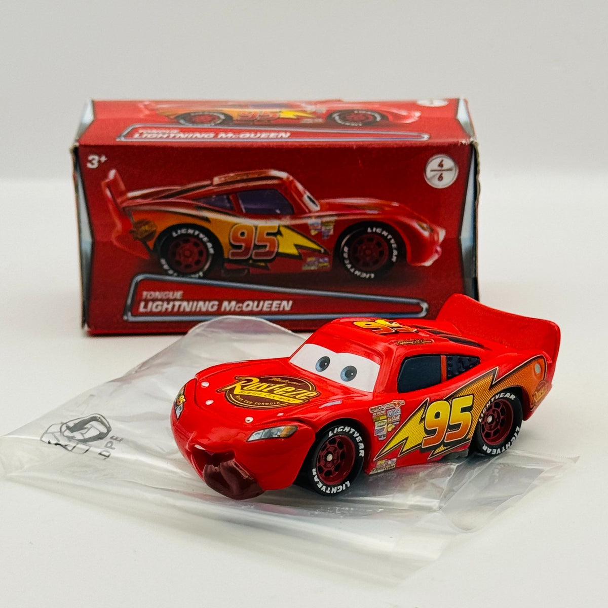 Disney Pixar Cars - TONGUE LIGHTNING MCQUEEN - 1:55 Diecast