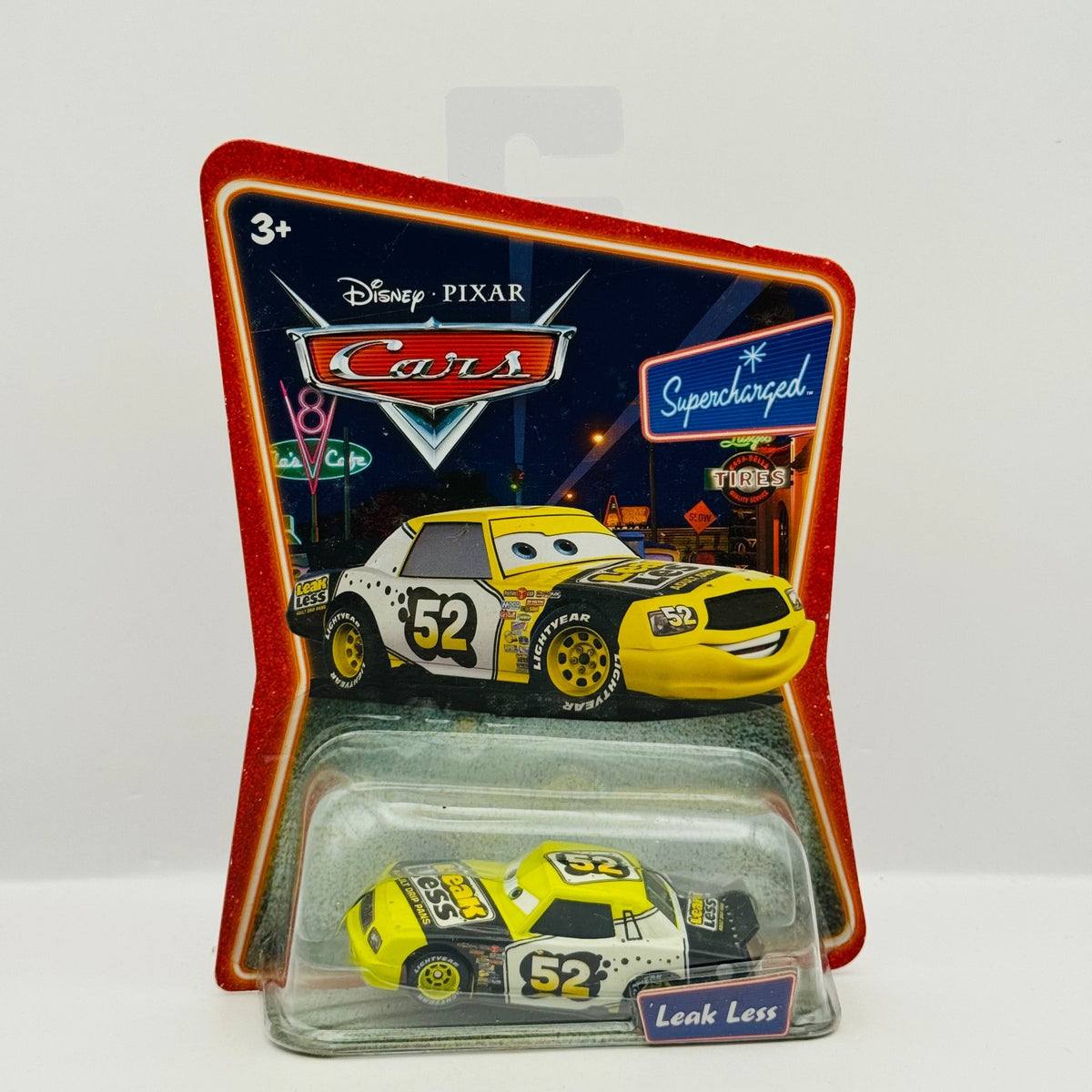 Disney Pixar Cars - LEAK LESS CLAUDE SCRUGGS Supercharged 2007 - 1:55 Diecast
