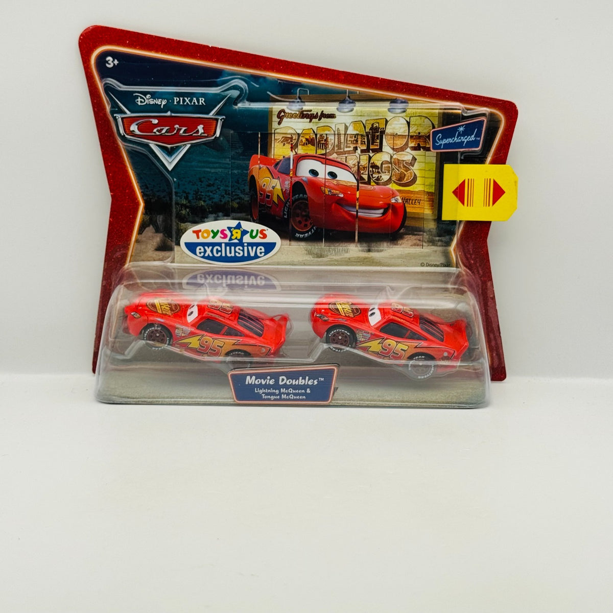 Disney Pixar Cars - TONGUE LIGHTNING MCQUEEN Movie Doubles 2007 - 1:55 Diecast