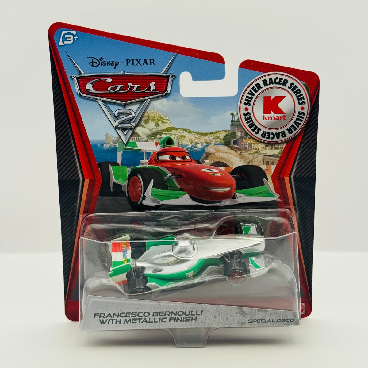 Disney Pixar Cars - SILVER FRANCESCO BERNOULLI WITH METALLIC FINISH 1:55 Diecast