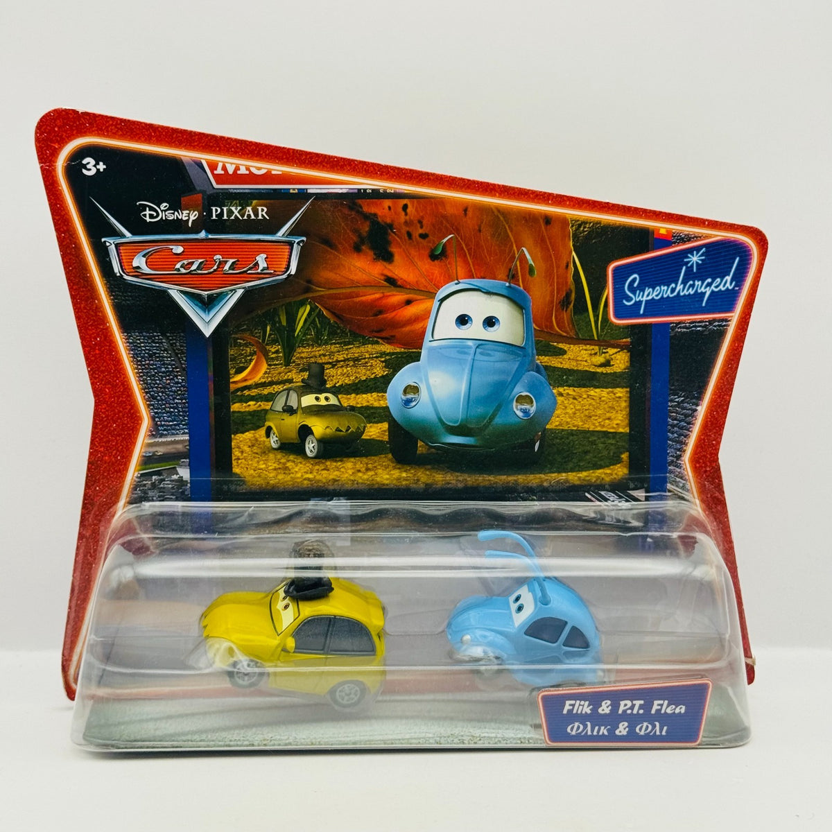 Disney Pixar Cars - PT FLEA & FLIK Bug's Supercharged 2007 *RARE* - 1:55 Diecast