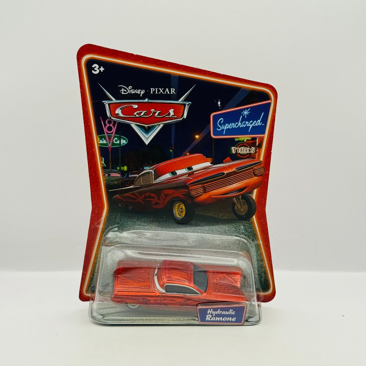 Disney Pixar Cars - RED HYDRAULIC RAMONE Supercharged 2007 - 1:55 Diecast