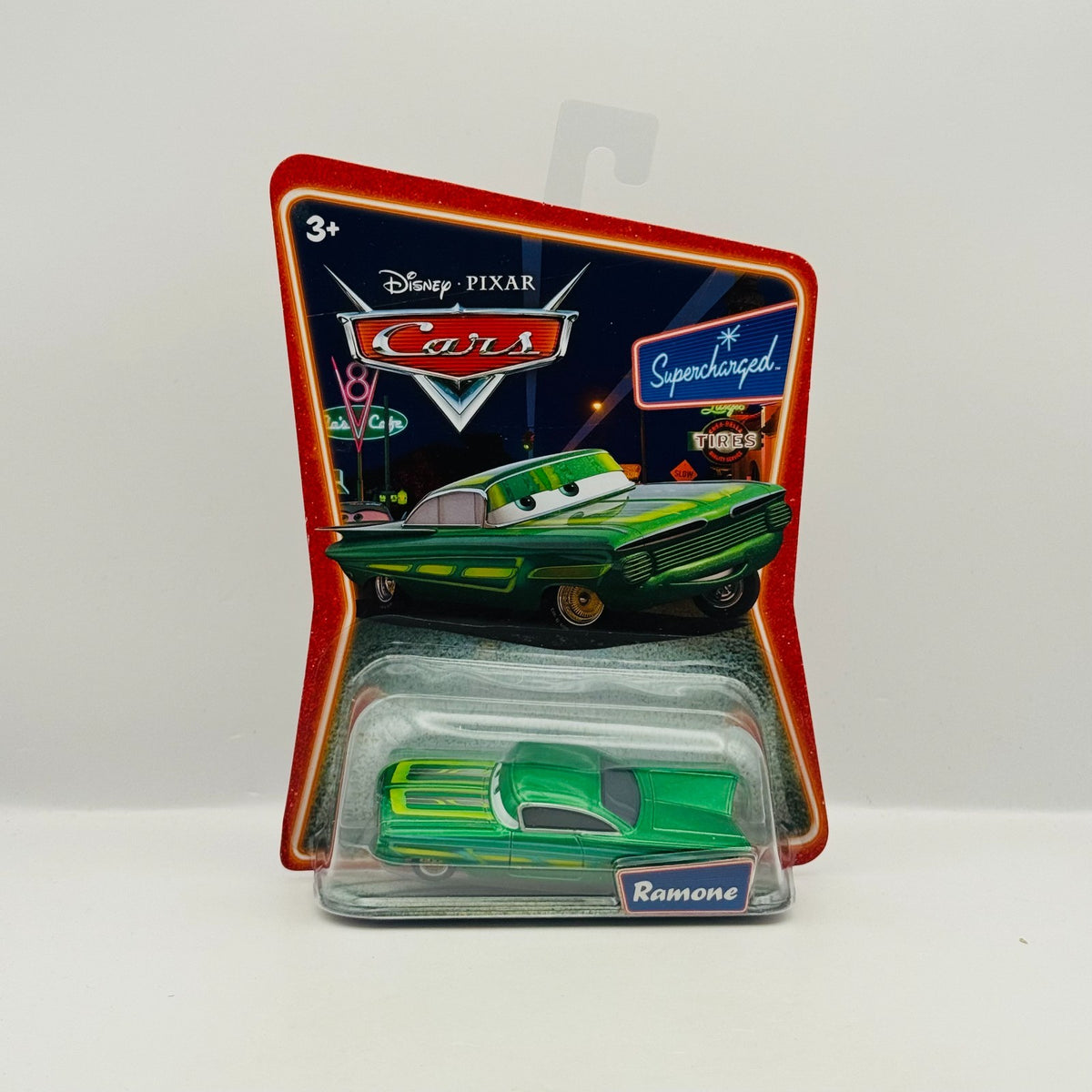 Disney Pixar Cars - GREEN RAMONE Supercharged 2007 - 1:55 Diecast