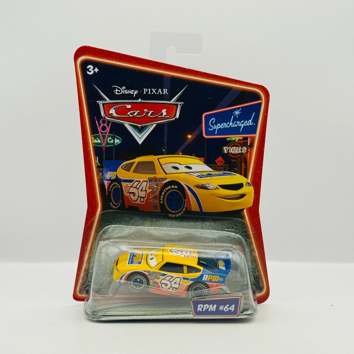 Disney Pixar Cars - RPM WINFORD BRADFORD Supercharged 2007 - 1:55 Diecast