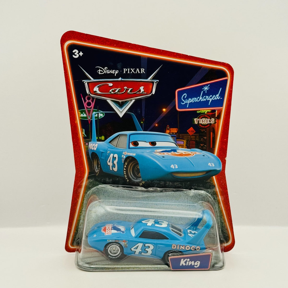 Disney Pixar Cars - THE KING STRIP WEATHERS Supercharged 2007 - 1:55 Diecast