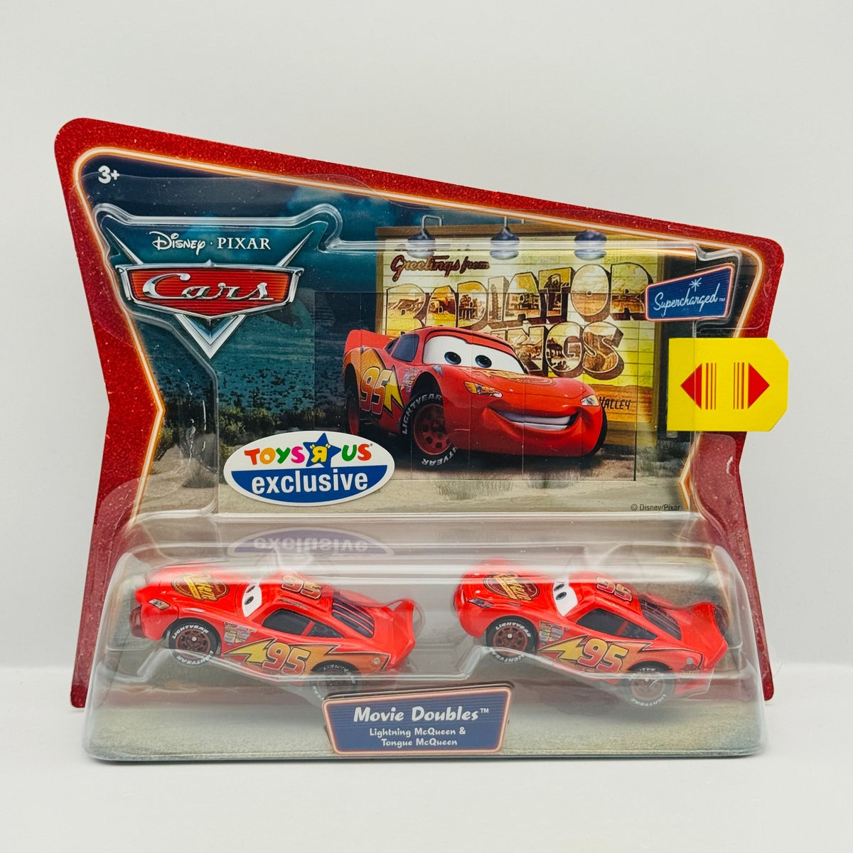 Disney Pixar Cars - TONGUE LIGHTNING MCQUEEN Movie Doubles 2007 - 1:55 Diecast