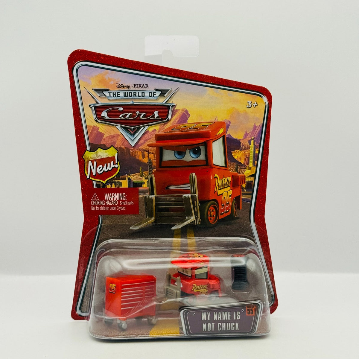 Disney Pixar Cars NOT CHUCK RUSTEZE MCQUEEN PITTY World Cars 2008 1:55 Diecast