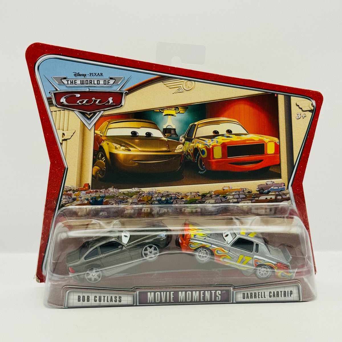 Disney Pixar Cars BOB CUTLASS & DARRELL CARTRIP World Of Cars 2008 1:55 Diecast