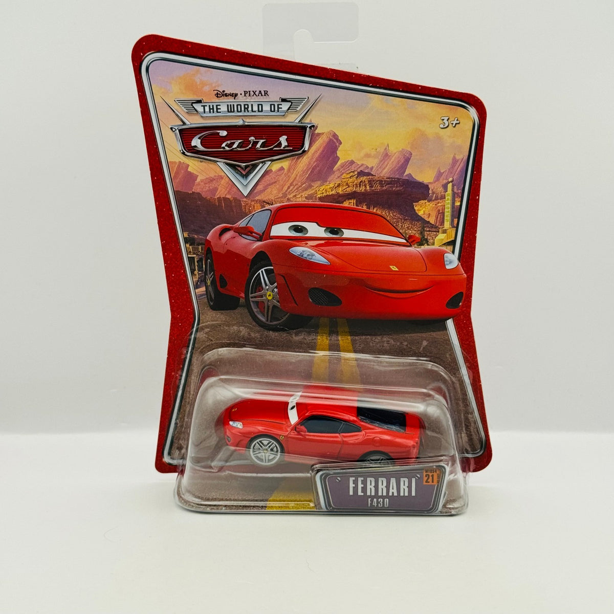 Disney Pixar Cars - FERRARI F430 MICHAEL World Of Cars 2008 - 1:55 Diecast