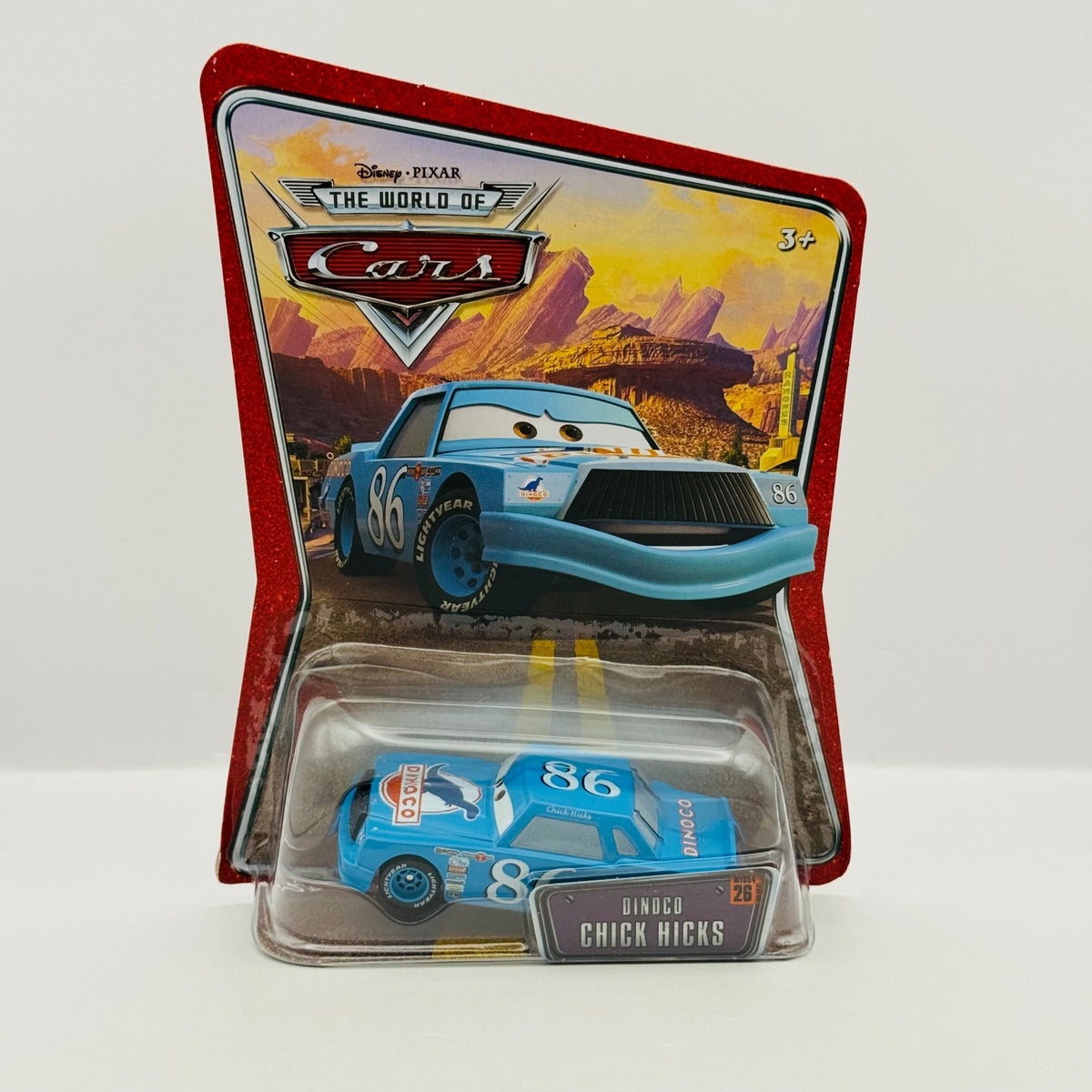 Disney Pixar Cars - DINOCO CHICK HICKS World Of Cars 2008 - 1:55 Diecast