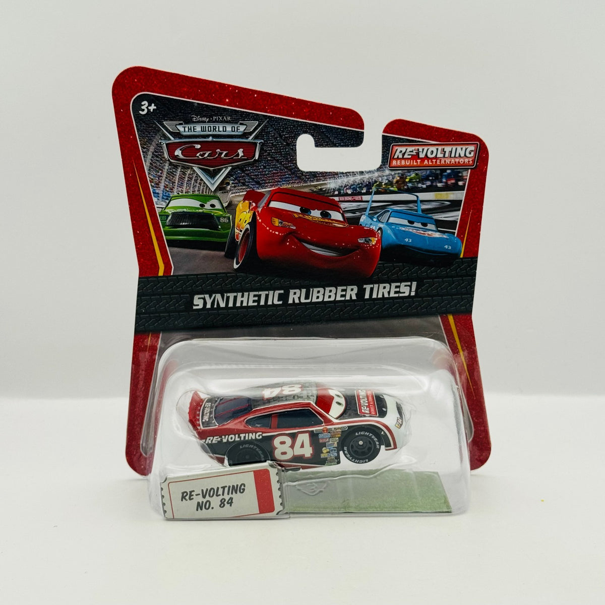 Disney Pixar Cars - DAVEY APEX RE-VOLTING Rubber Tires 2009 - 1:55 Diecast