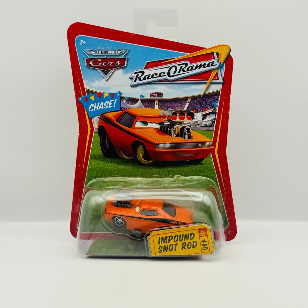 Disney Pixar Cars - IMPOUND SNOT ROD WITH BOOT Race O Rama 2009 - 1:55 Diecast