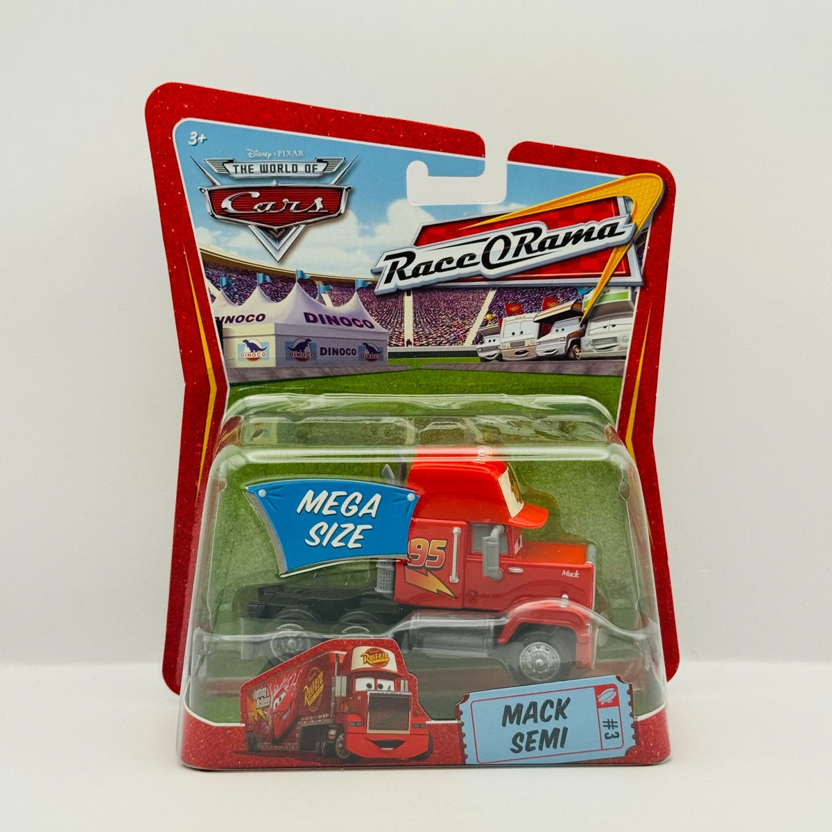 Disney Pixar Cars - MACK SEMI HAULER CAB Mega Size Deluxe 2009 - 1:55 Diecast