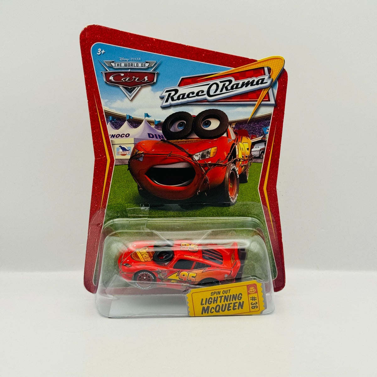 Disney Pixar Cars - SPIN OUT MCQUEEN TIRES Race O Rama 2009 - 1:55 Diecast