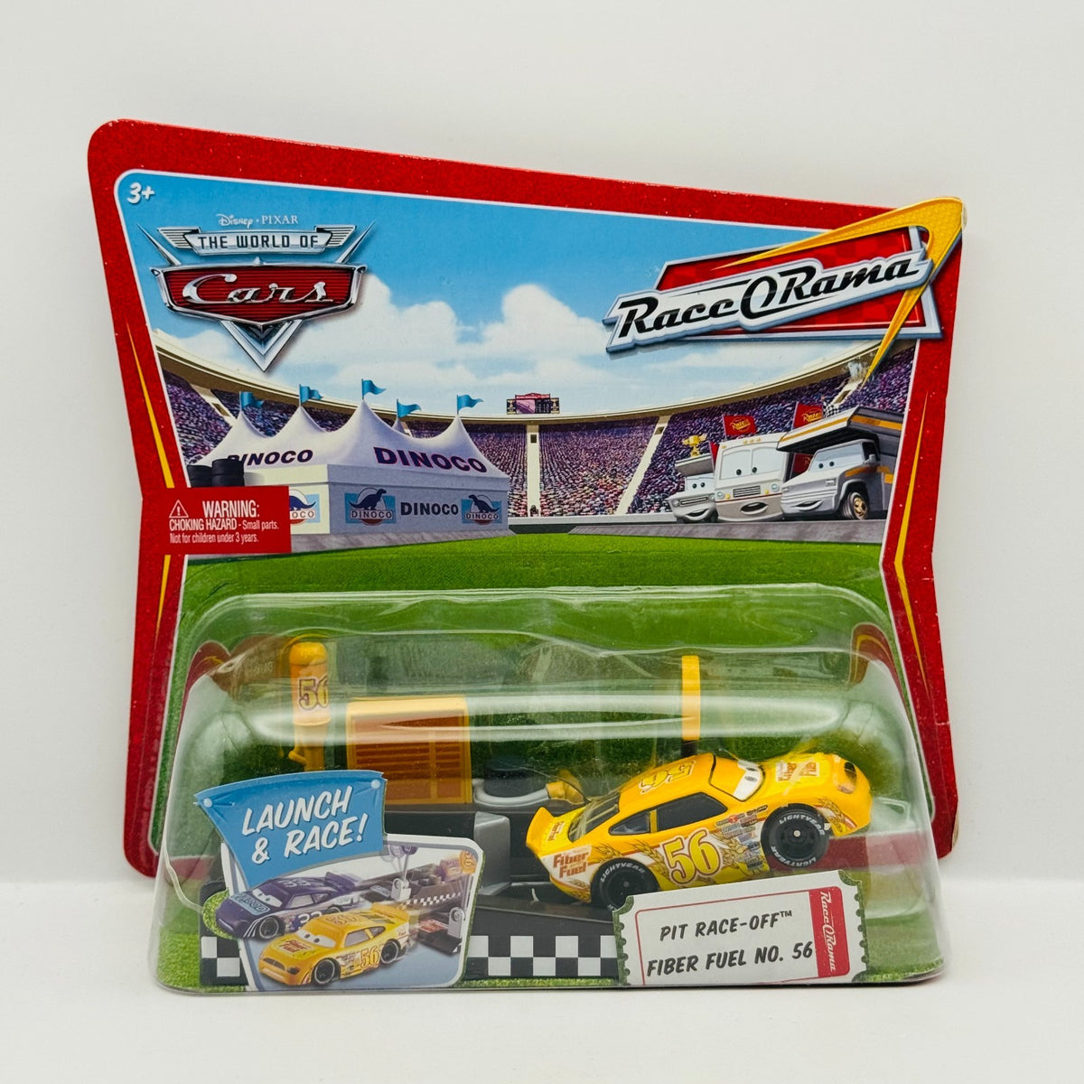 Disney Pixar Cars - PIT RACE-OFF LAUNCHER FIBER FUEL BRUSH CURBER - 1:55 Diecast