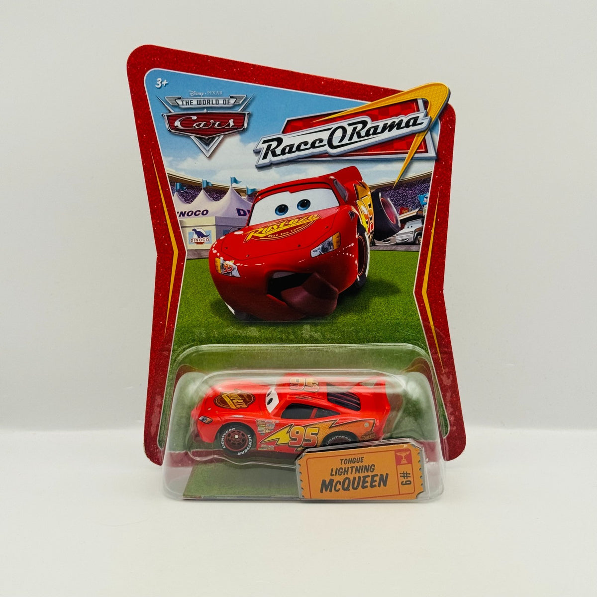 Disney Pixar Cars - TONGUE LIGHTNING MCQUEEN Race O Rama 2009 - 1:55 Diecast
