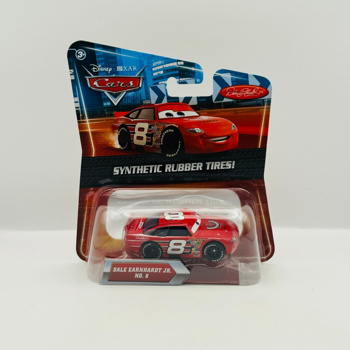 Disney Pixar Cars - DALE EARNHARDT JR Rubber Tires Piston Cup - 1:55 Diecast
