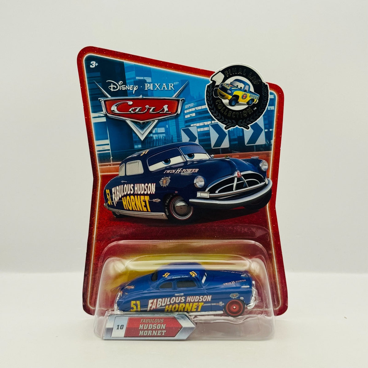 Disney Pixar Cars - FABULOUS HUDSON HORNET DOC Final Lap 2010 - 1:55 Diecast