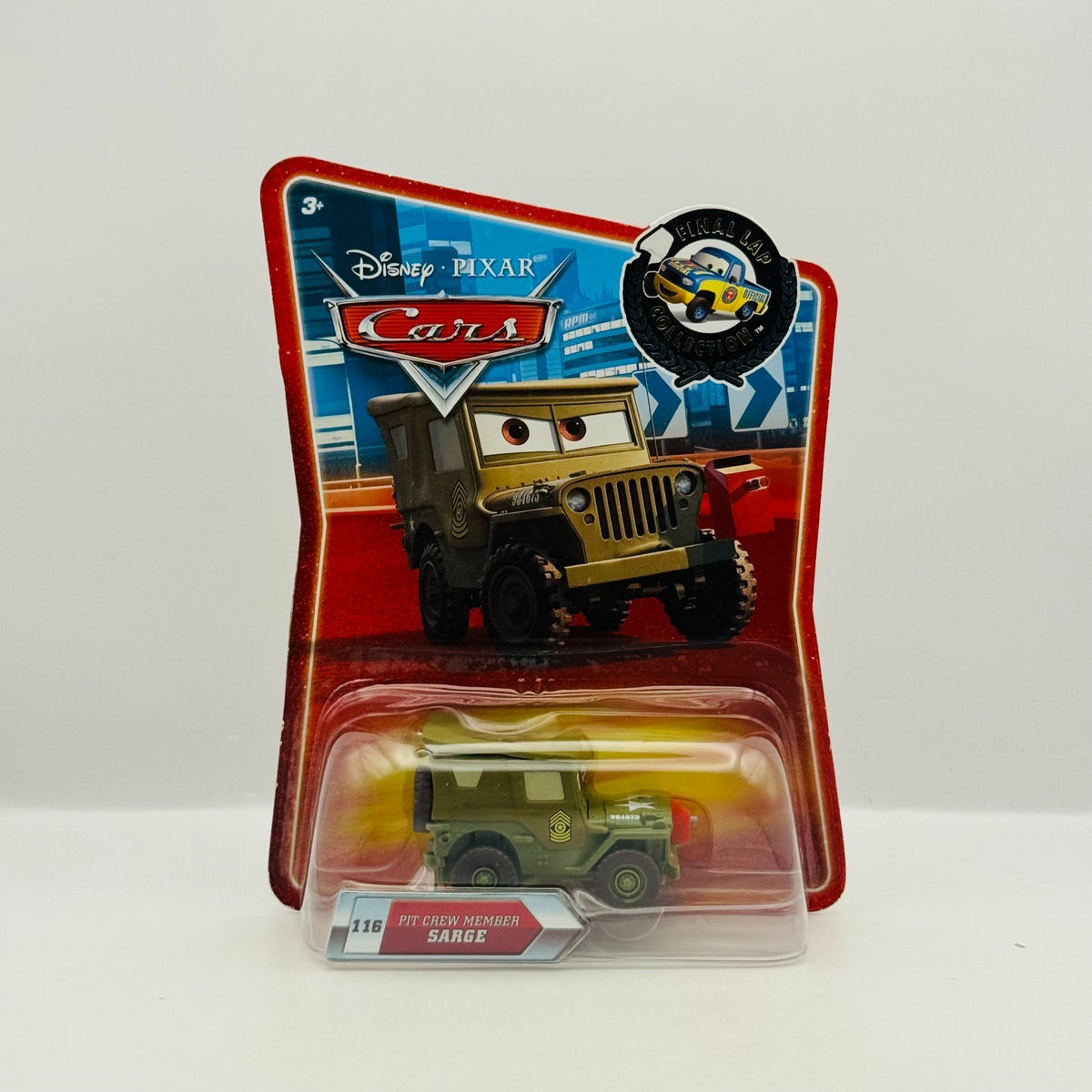 Disney Pixar Cars - PIT CREW MEMBER SARGE Final Lap 2010 - 1:55 Diecast