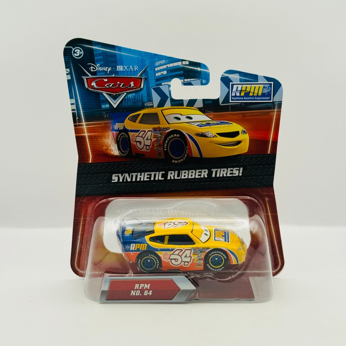 Disney Pixar Cars - WINFORD BRADFORD RPM Rubber Tires Piston Cup - 1:55 Diecast