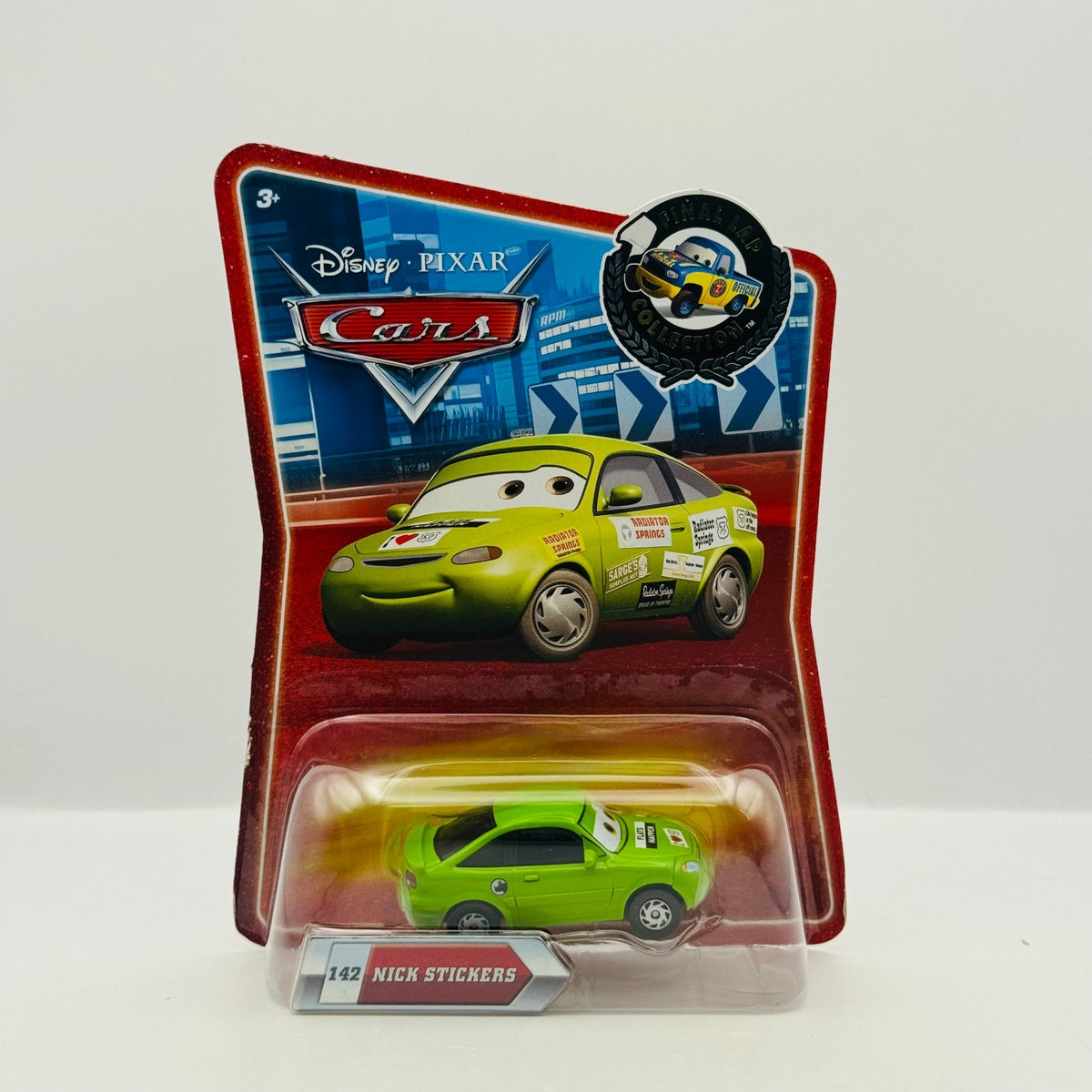 Disney Pixar Cars - NICK STICKERS Final Lap 2010 - 1:55 Diecast