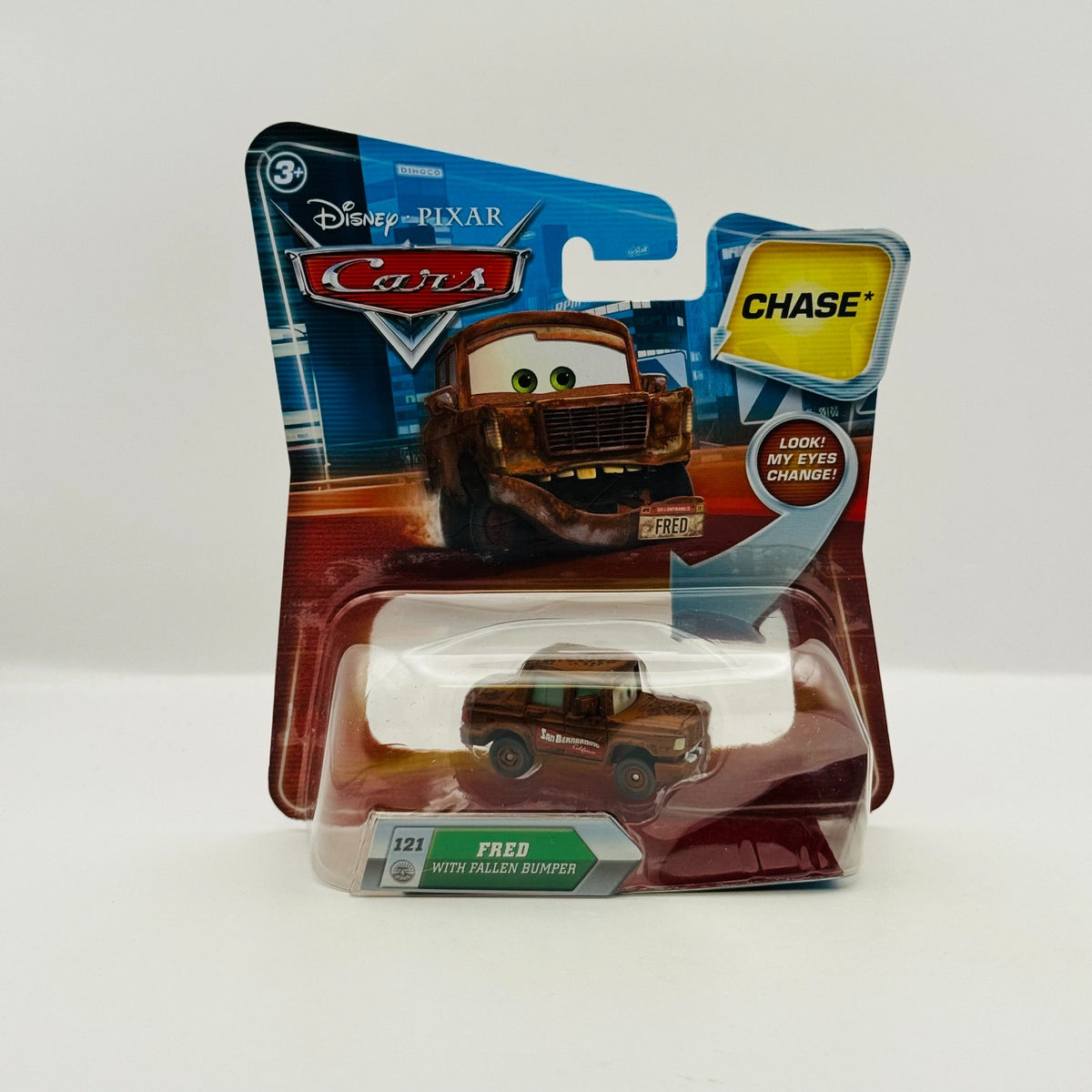 Disney Pixar Cars - FRED WITH FALLEN BUMPER *CHASE* 2010 - 1:55 Diecast