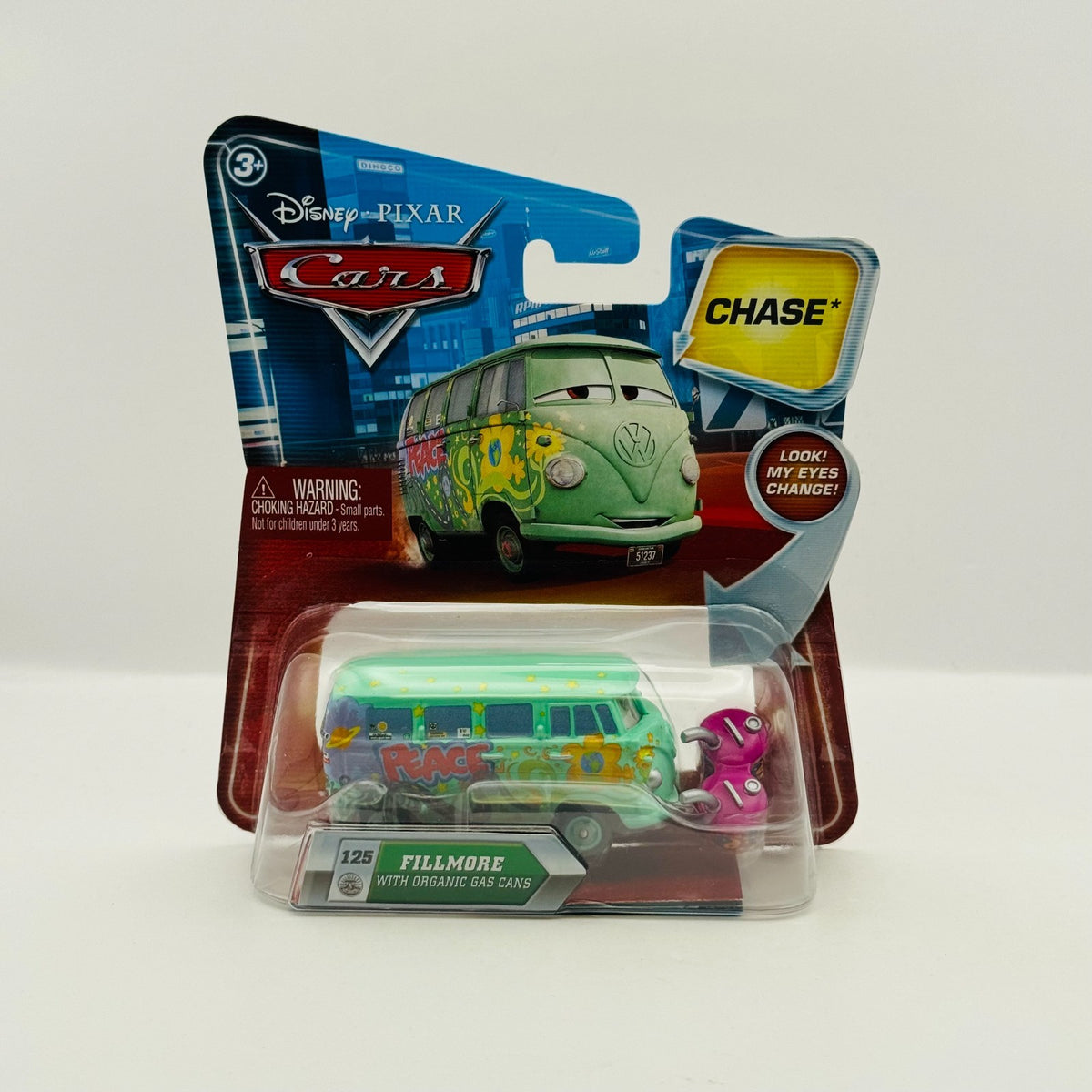 Disney Pixar Cars - FILLMORE WITH ORGANIC GAS CANS CHASE 2010 - 1:55 Diecast