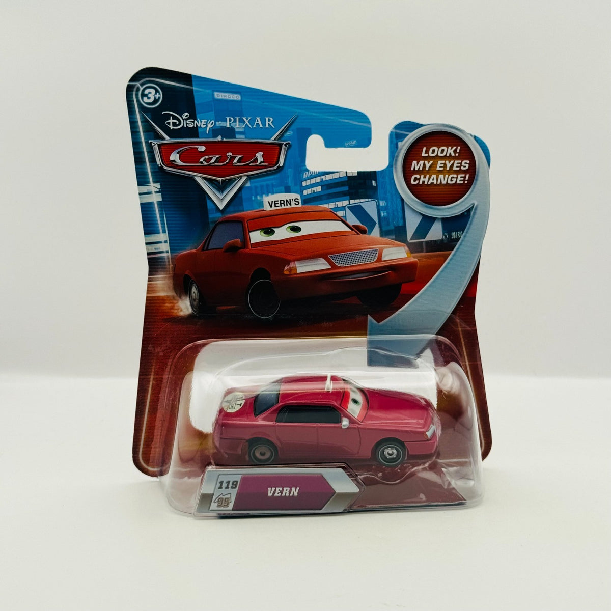 Disney Pixar Cars - LENTICULAR VERN TAXI My Eyes Change 2010 - 1:55 Diecast
