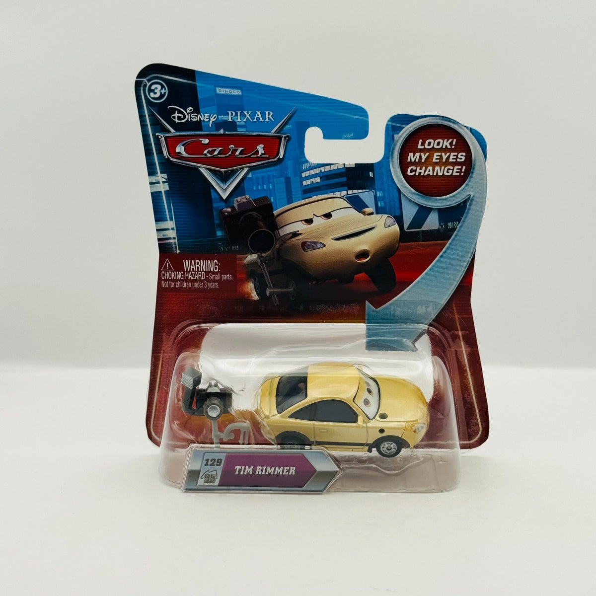 Disney Pixar Cars - LENTICULAR TIM RIMMER My Eyes Change - 1:55 Diecast