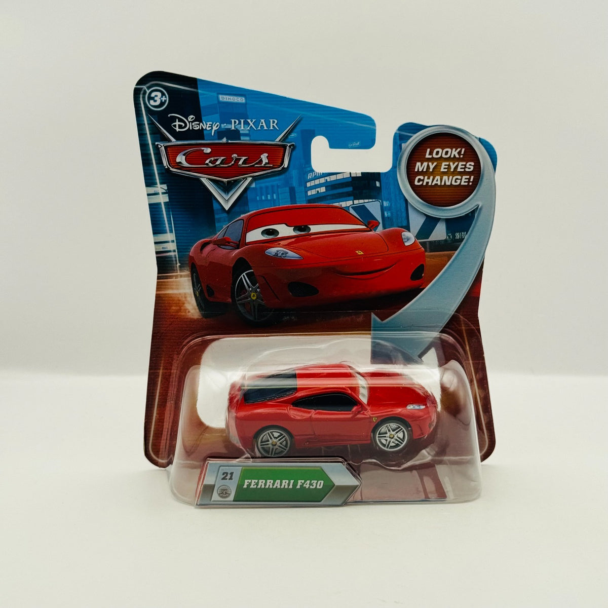 Disney Pixar Cars - FERRARI F430 LENTICULAR My Eyes Change - 1:55 Diecast