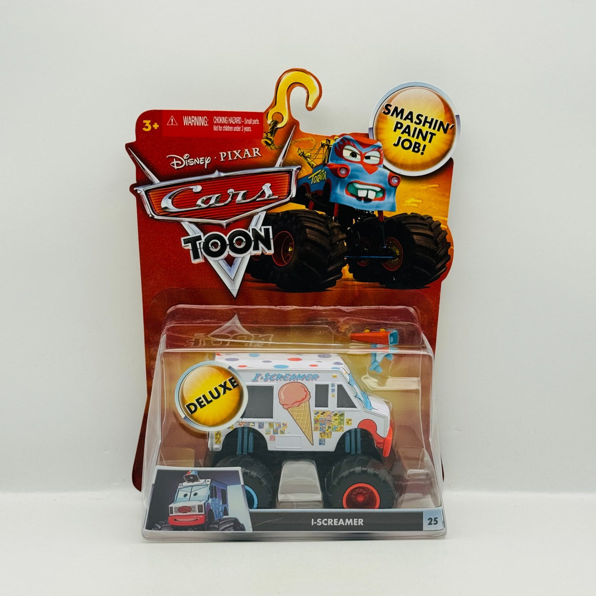 Disney Pixar Cars Toon - I-SCREAMER Monster Truck Mater - 1:55 Diecast