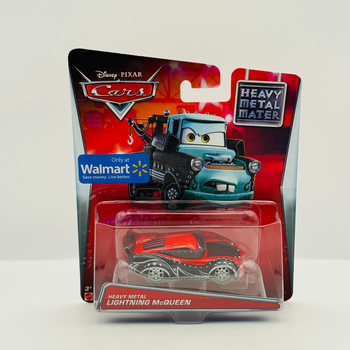 Disney Pixar Cars Toon - HEAVY METAL MCQUEEN Heavy Metal Mater 2015 1:55 Diecast