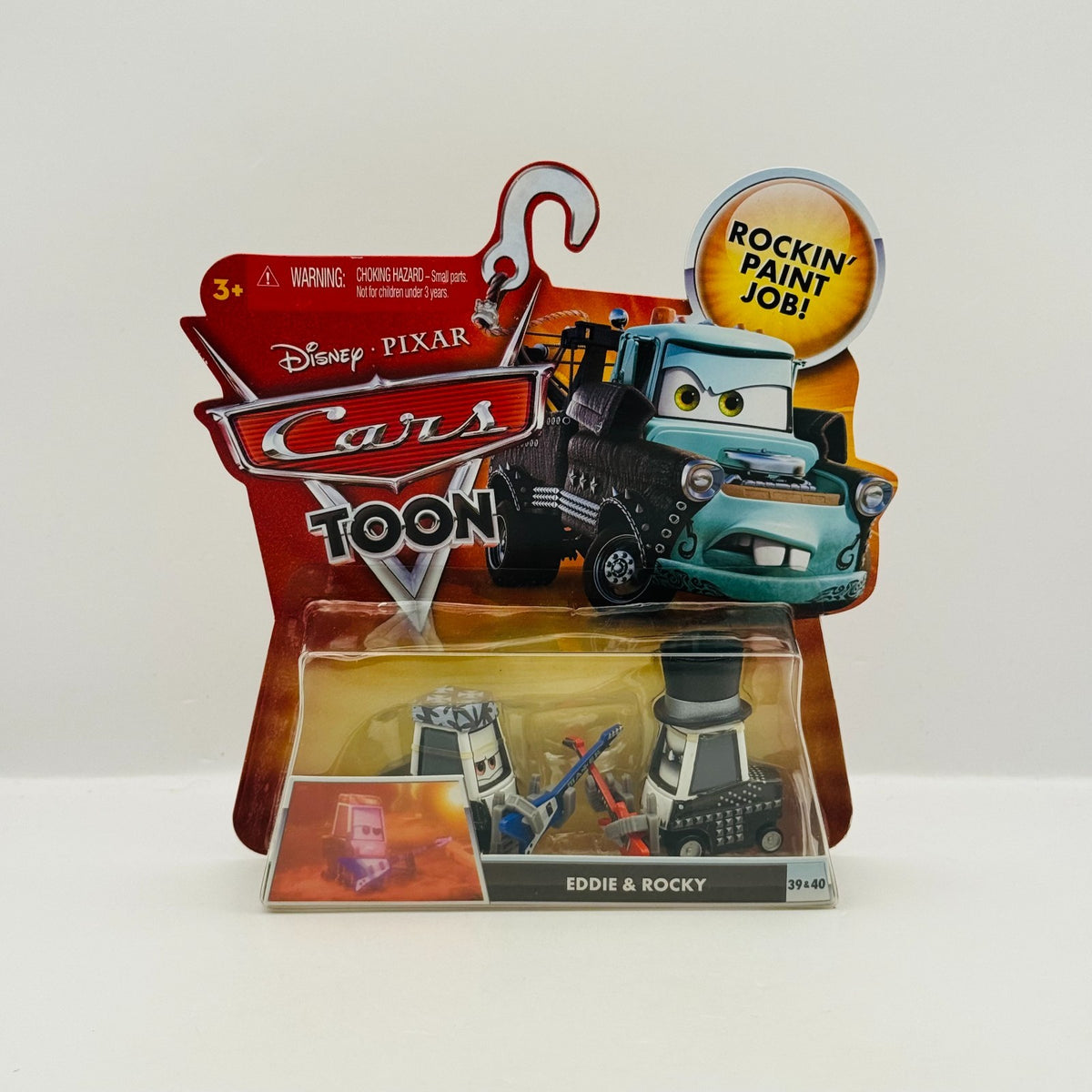 Disney Pixar Cars Toon - ROCKIE & EDDIE Heavy Metal Mater 2010 - 1:55 Diecast
